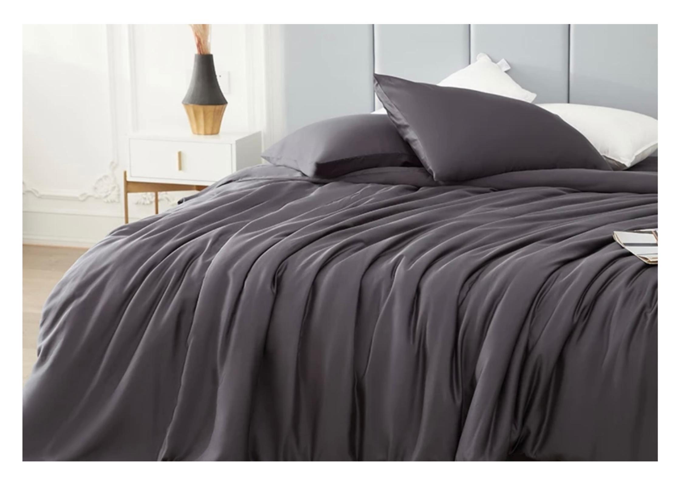 ست خواب طوسی زغالی ۱۰۰٪ بامبو