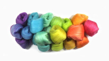 الیاف بامبو رنگی